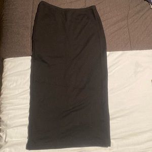 American Apparel pencil black skirt with back slit